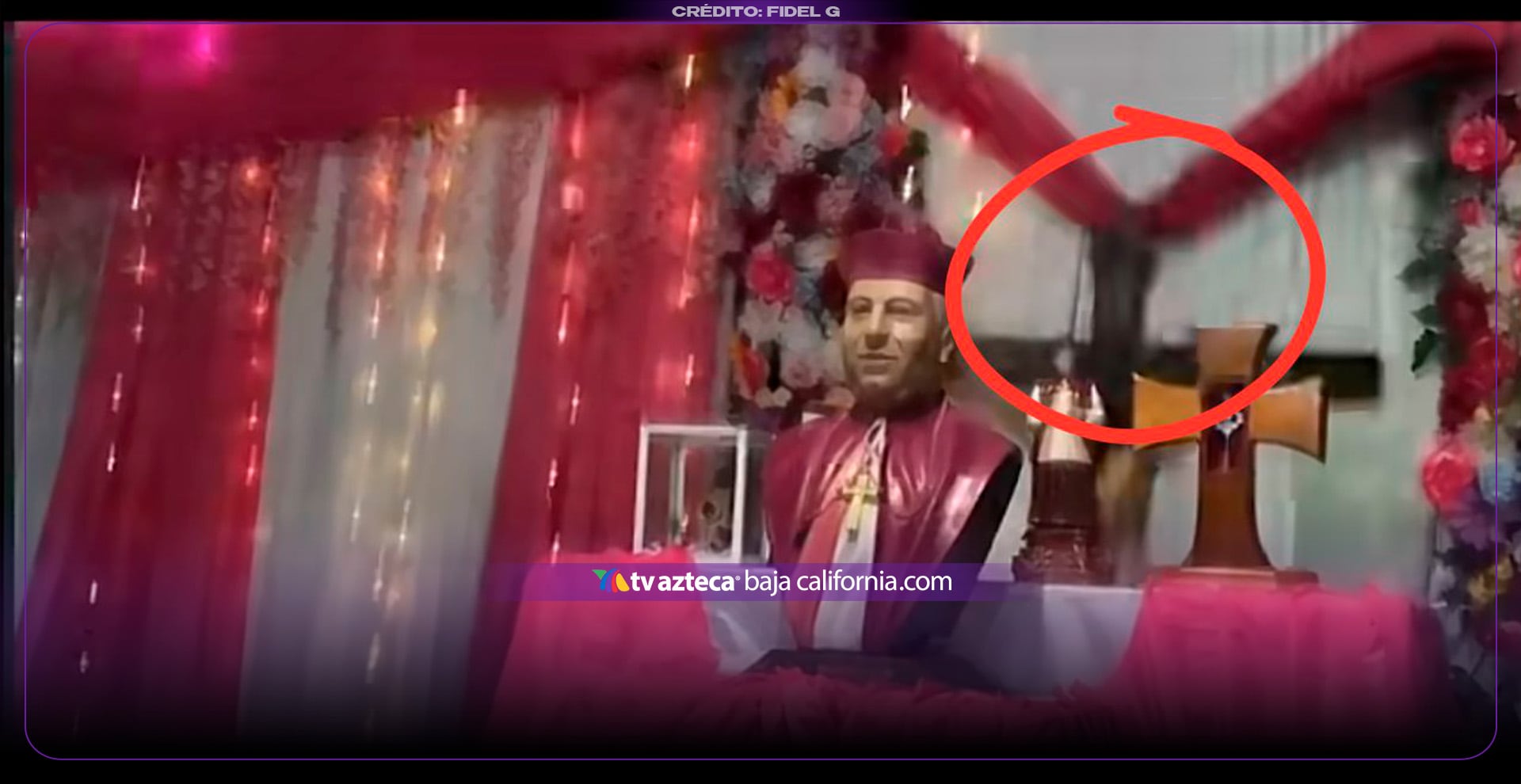 VIDEO ¡Otra vez! Cristo se cae en pleno rezo, es el tercero