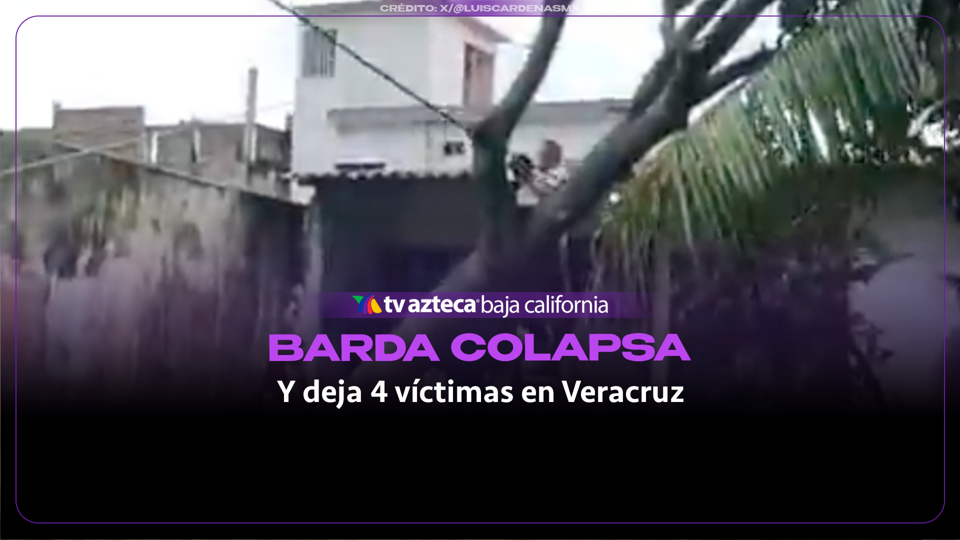 VIDEO: ¡Una noche de terror! Derrumbe de una barda cobra la vida de cuatro mujeres en Veracruz
