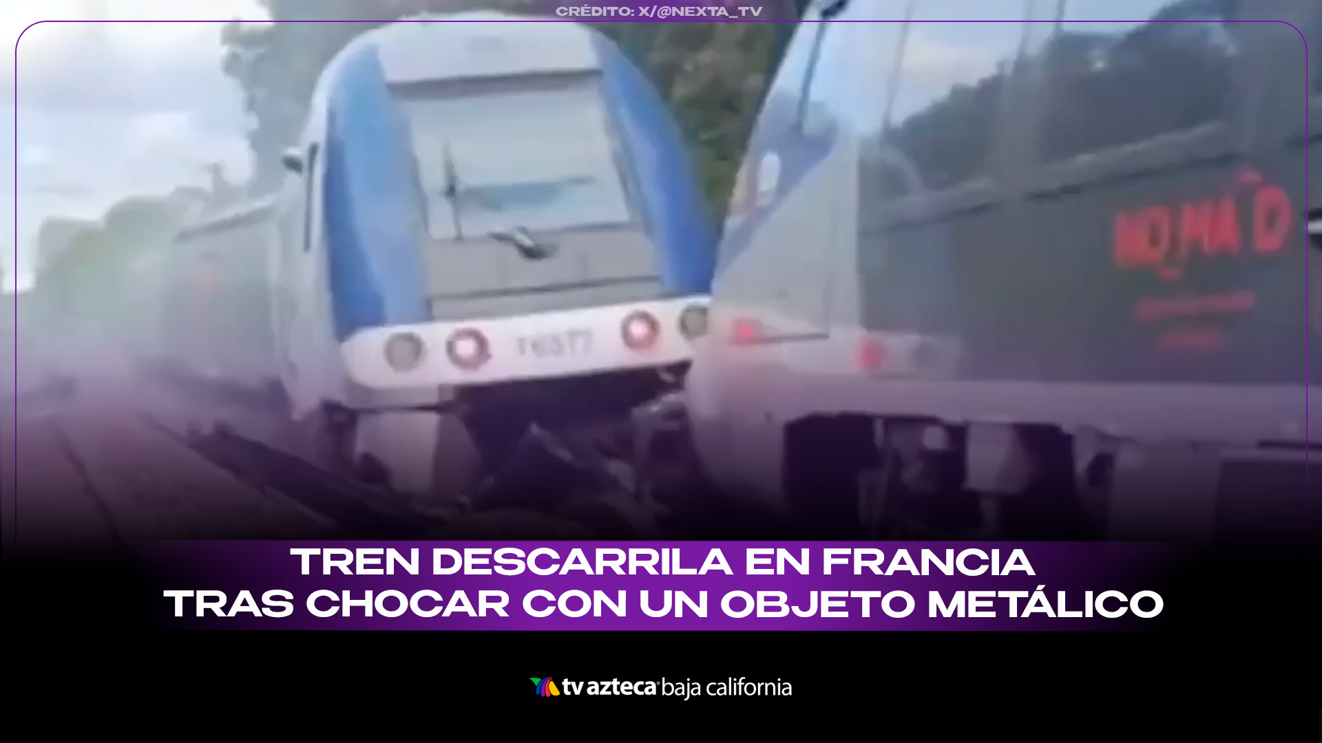 VIDEO: Un tren descarrila en Francia y deja 44 heridos; investigan posible sabotaje