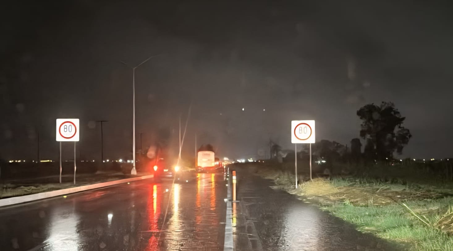 ¡PRECAUCIÓN! Cierran carril en La Rumorosa por el paso del ciclón Rachel ⚠️