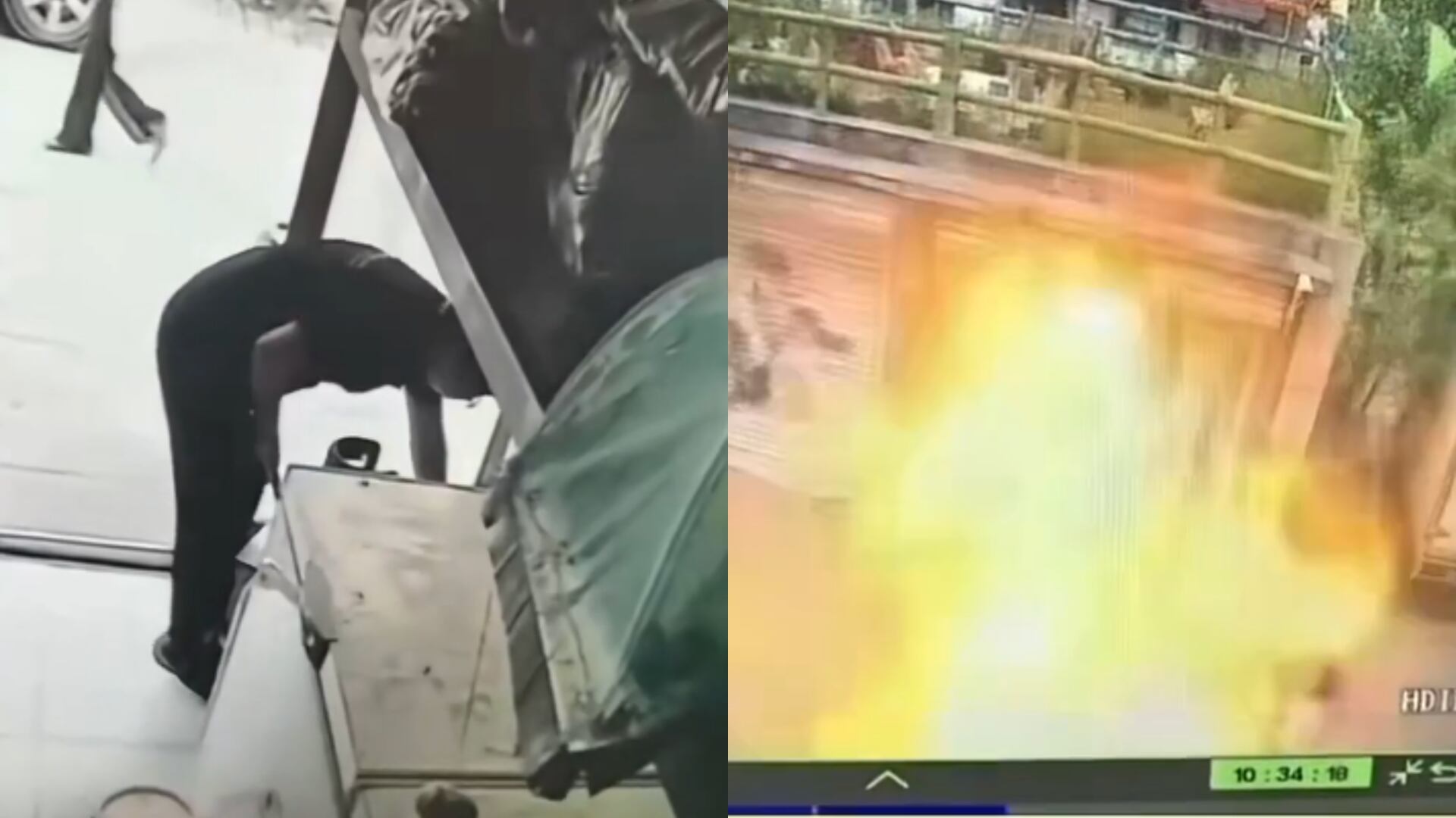 Encendió la luz y todo explotó, hasta su ropa: joven salió disparado de una tienda | VIDEO