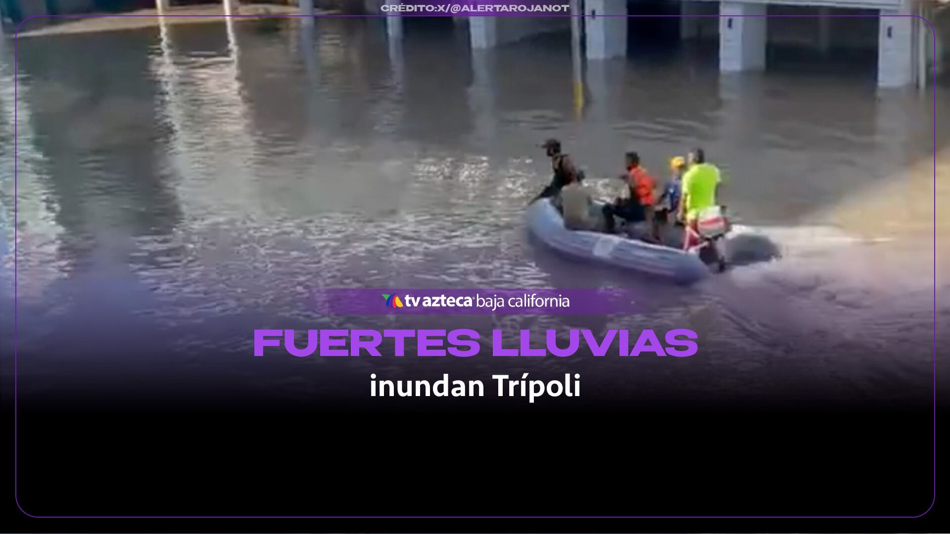 El agua lo cubre todo: tormenta histórica deja vehículos sumergidos en Trípoli